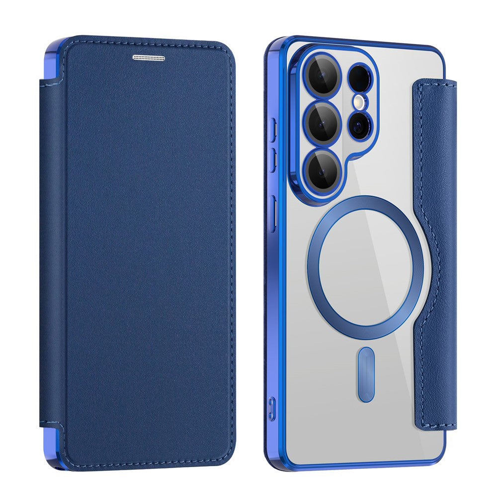 MagSafe Case for Samsung Galaxy S26 Ultra S948, Techsuit, SmartMag Book, Blue