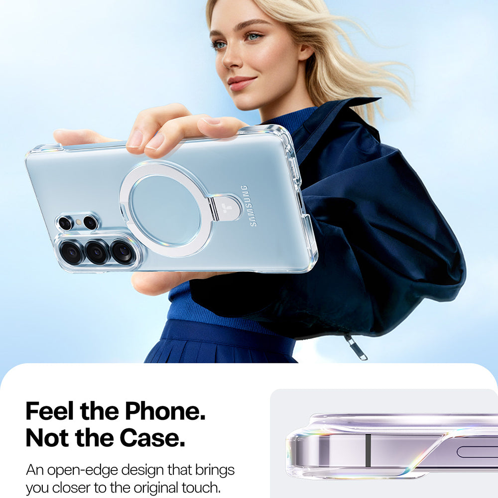 MagSafe tok Samsung Galaxy S26 Ultra S948-hez, Torras, Ostand Slim, Átlátszó