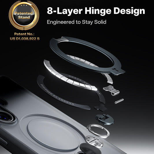 MagSafe tok Samsung Galaxy S26 Ultra-hoz, Torras, Ostand Spin, Fekete