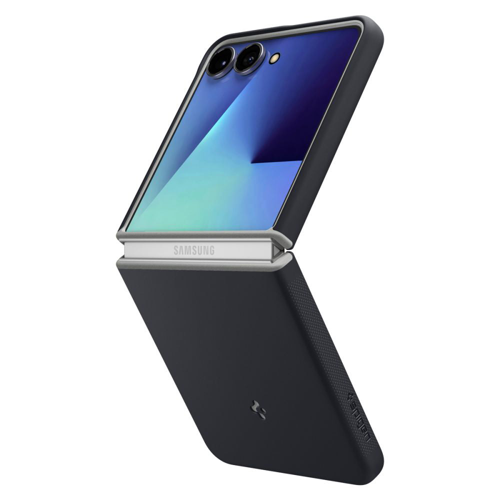 MagSafe tok Samsung Galaxy Z Flip7 F766-hoz, Spigen, Caseology Nano Pop, Fekete ACS11158