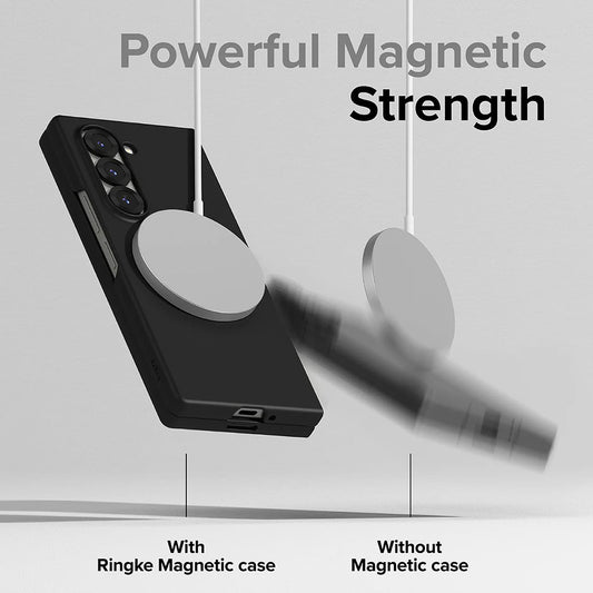 MagSafe tok Samsung Galaxy Z Fold6 F956-hez, Ringke, Slim, Fekete