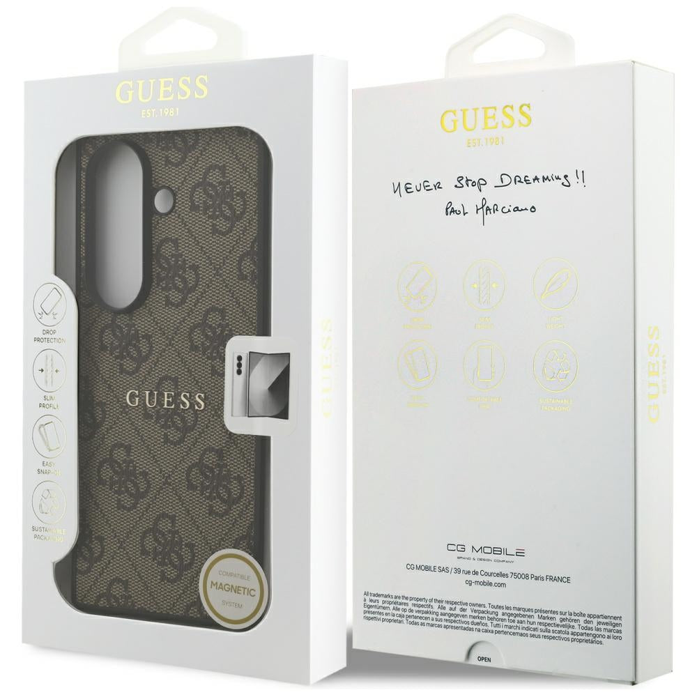 MagSafe tok Samsung Galaxy Z Fold7 F966-hez, Guess, 4G Classic, barna