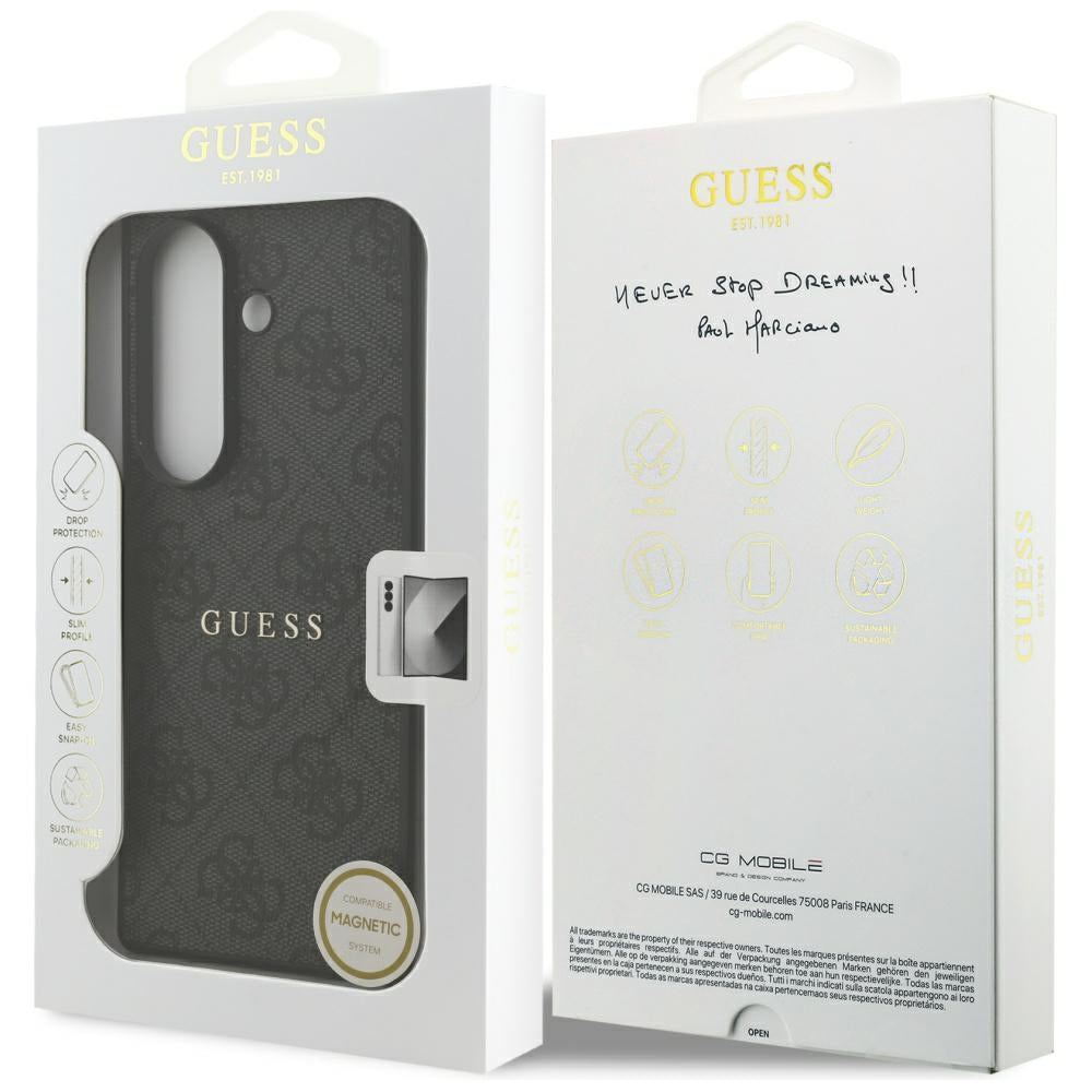 MagSafe tok Samsung Galaxy Z Fold7 F966-hez, Guess, 4G Classic, Fekete