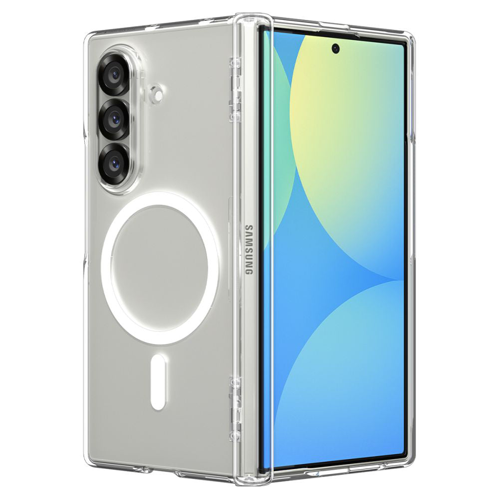 MagSafe tok Samsung Galaxy Z Fold7 F966-hez, Spigen, Ultra Hybrid Pro, Átlátszó ACS09546