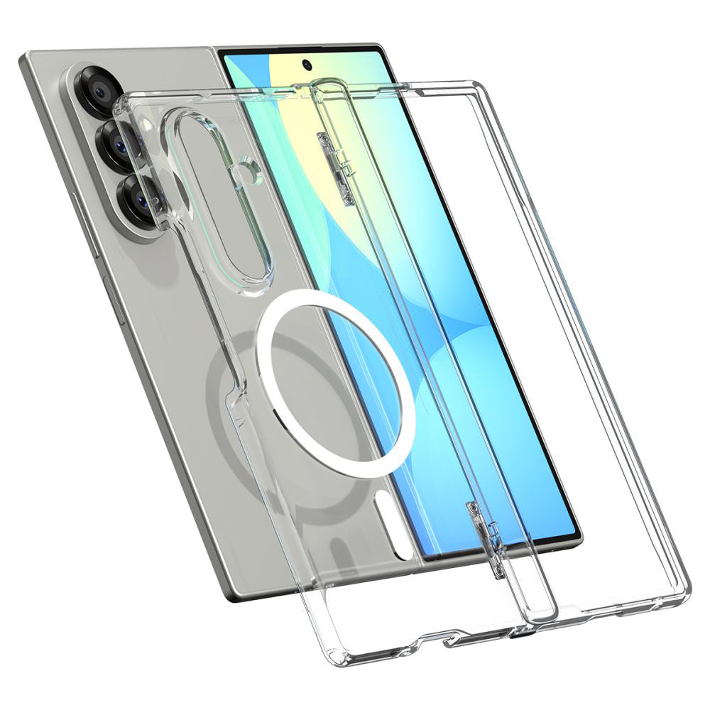 MagSafe tok Samsung Galaxy Z Fold7 F966-hez, Spigen, Ultra Hybrid Pro, Átlátszó ACS09546