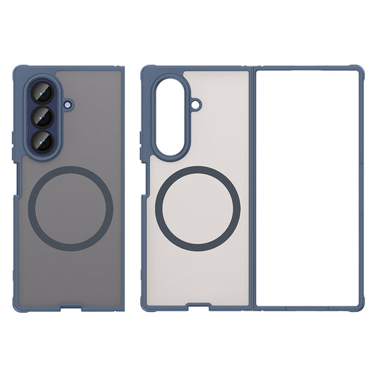 MagSafe tok Samsung Galaxy Z Fold7 F966-hez, Techsuit, HaloFrost II, Tengerészkék