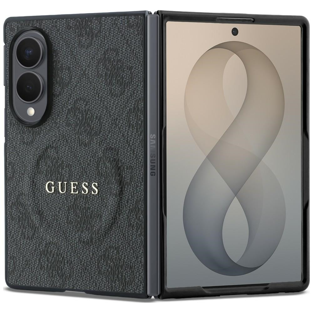 MagSafe tok Samsung Galaxy Z Fold8 F971-hez, Guess, 4G Leather Classic, Fekete