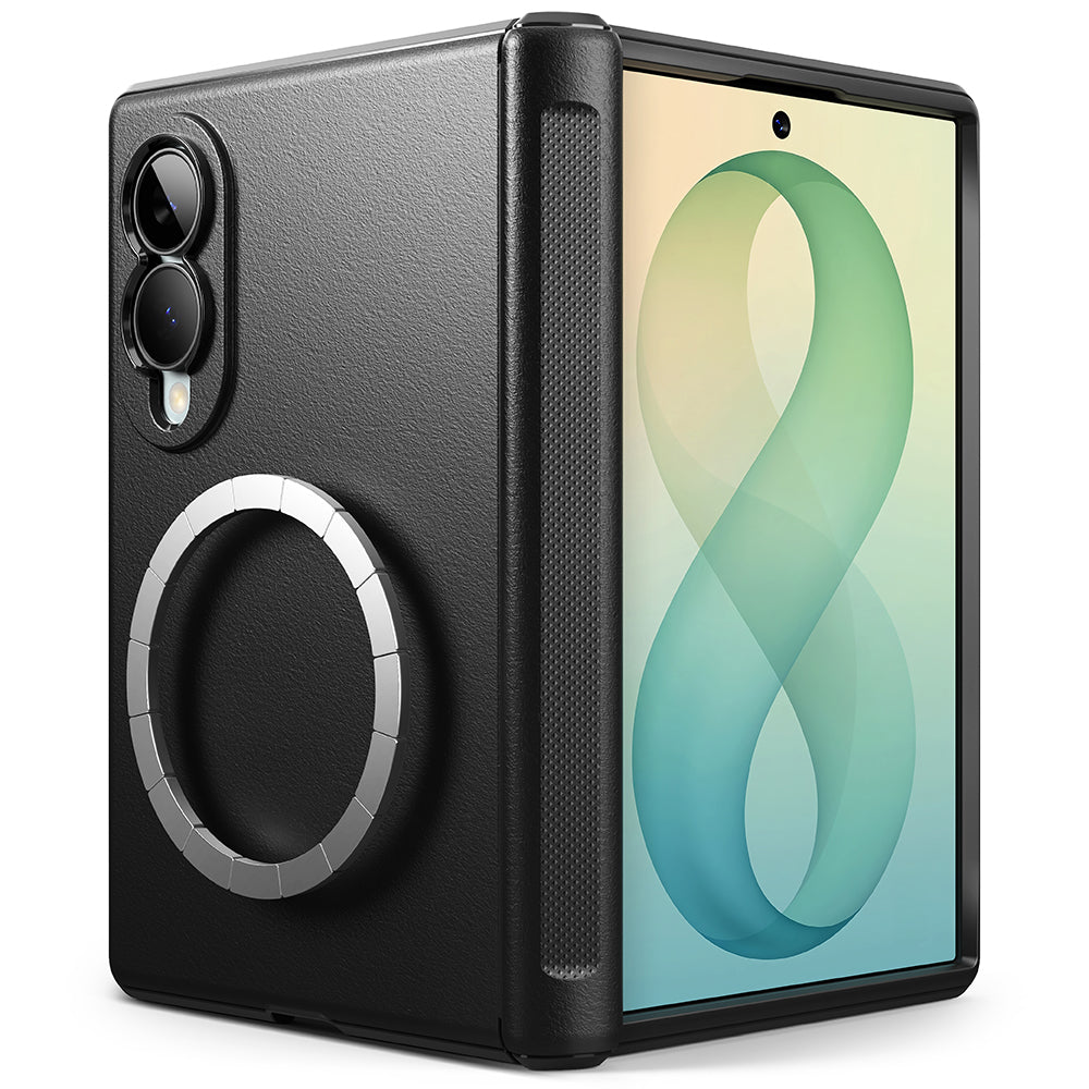 MagSafe tok Samsung Galaxy Z Fold8 F971-hez, Ringke, Onyx Flap, Fekete