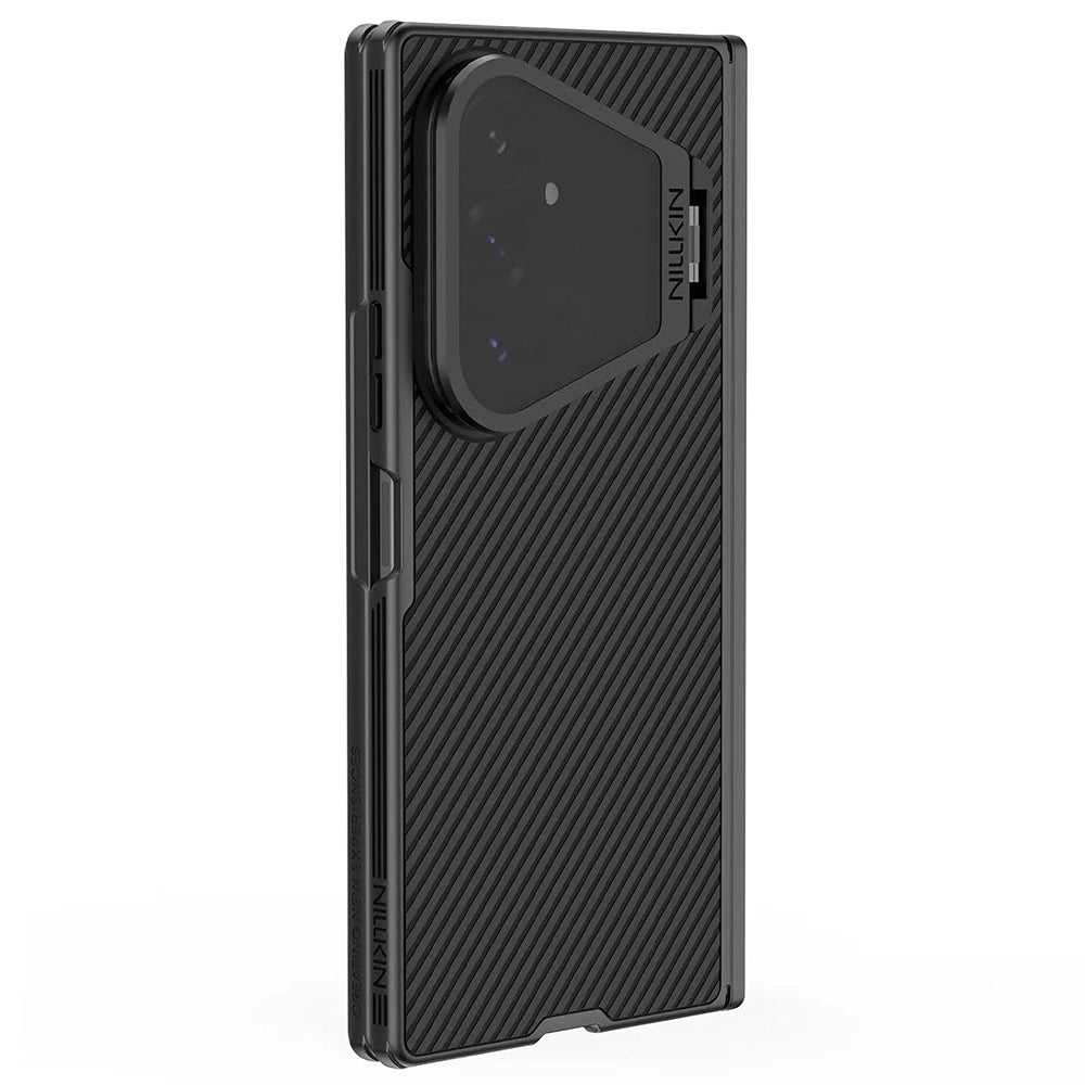 MagSafe tok Samsung Galaxy Z Fold8 Ultra F976-hez, Nillkin, CamShield állvány átlátszó fekete lencsevédővel, fekete
