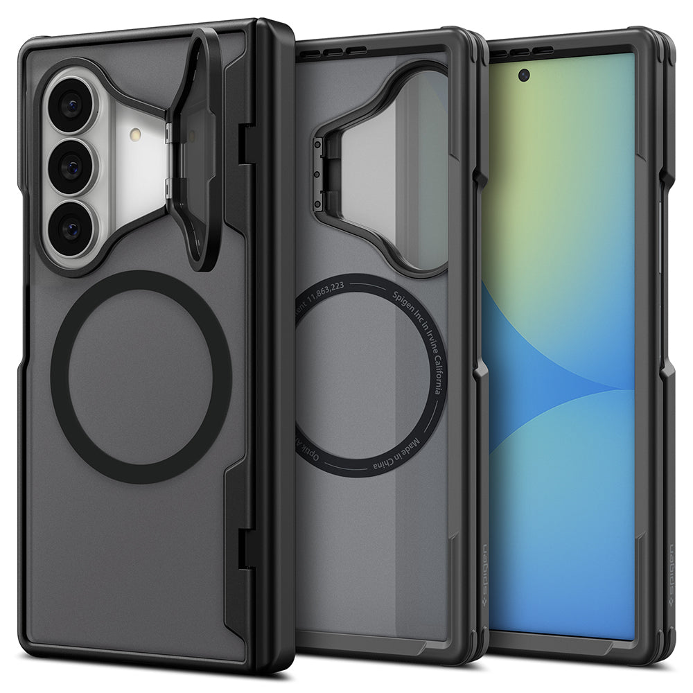 MagSafe tok Samsung Galaxy Z Fold8 Ultra F976-hez, Spigen, Optik Armor Pro, Fekete ACS11500
