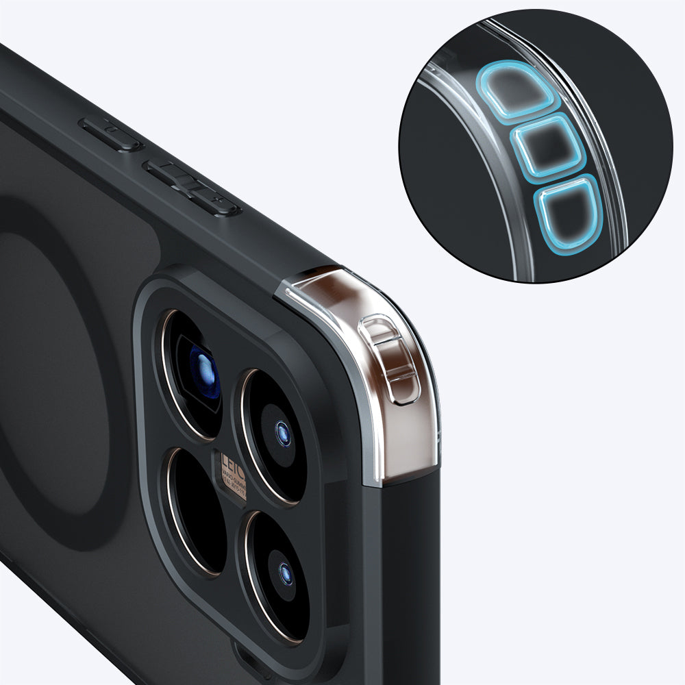 MagSafe tok Xiaomi 15T Pro-hoz, Techsuit, PureFrost, Szaténfekete