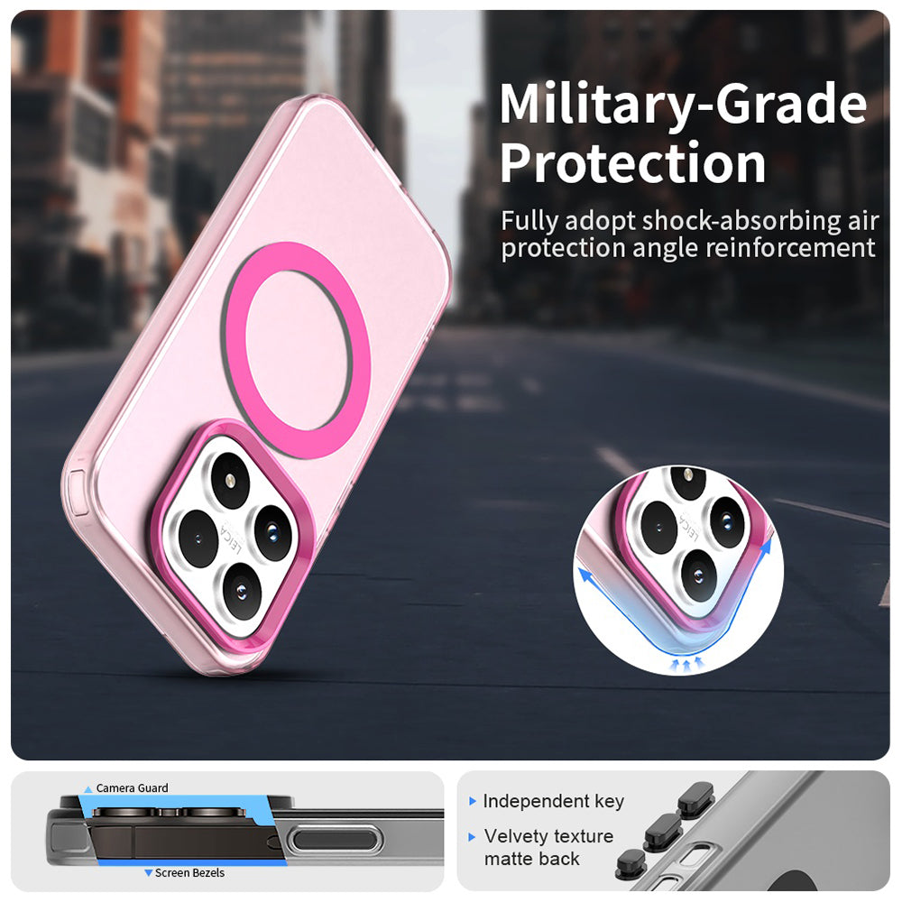 MagSafe tok Xiaomi 17-hez, Techsuit, CandyCase, Rózsaszín
