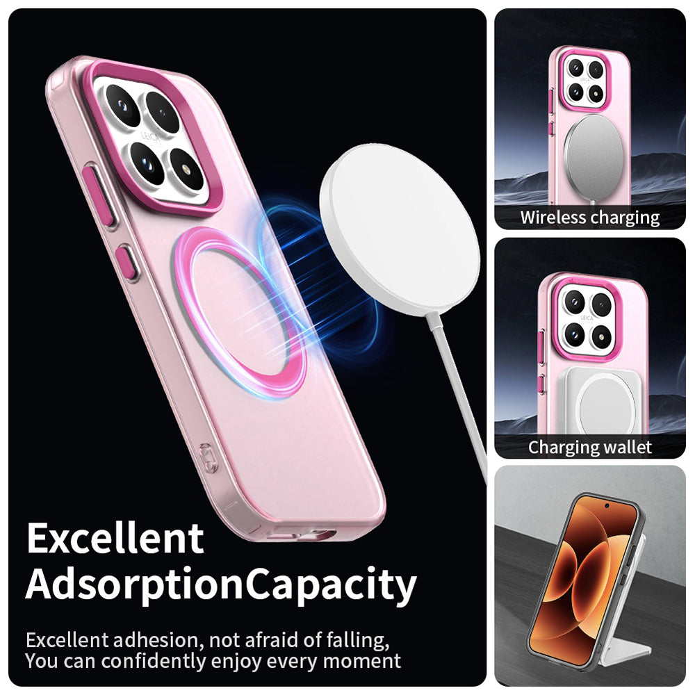 MagSafe tok Xiaomi 17-hez, Techsuit, CandyCase, Rózsaszín
