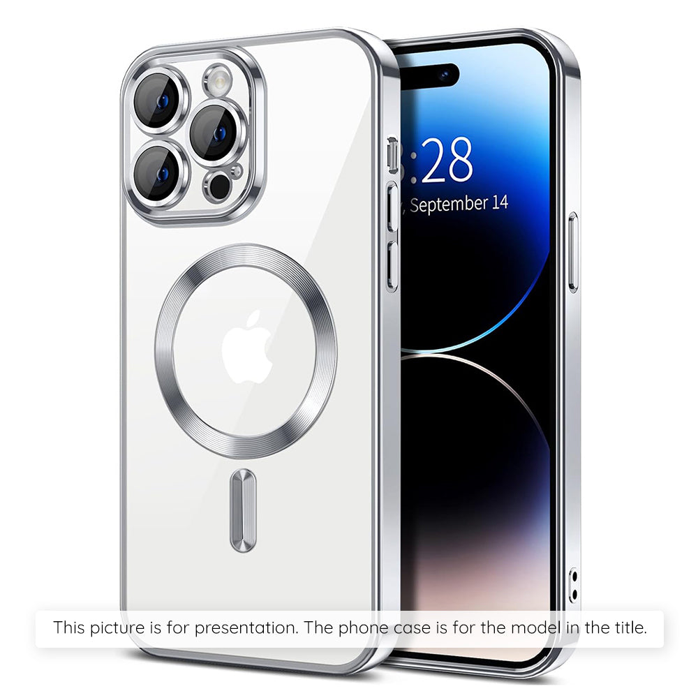 MagSafe tok Xiaomi 17T-hez, Techsuit, Luxury Crystal, Ezüst