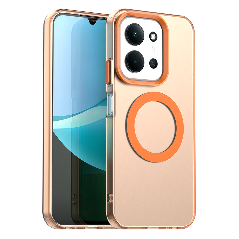 MagSafe tok Xiaomi Poco C85 4G / Redmi 15C 5G / 15C 4G készülékhez, Techsuit, CandyCase, Narancssárga