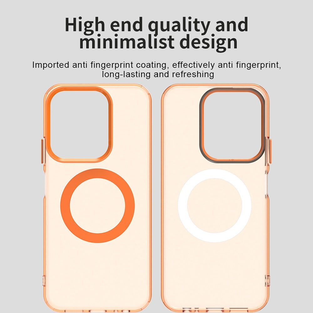 MagSafe tok Xiaomi Poco C85 4G / Redmi 15C 5G / 15C 4G készülékhez, Techsuit, CandyCase, Narancssárga