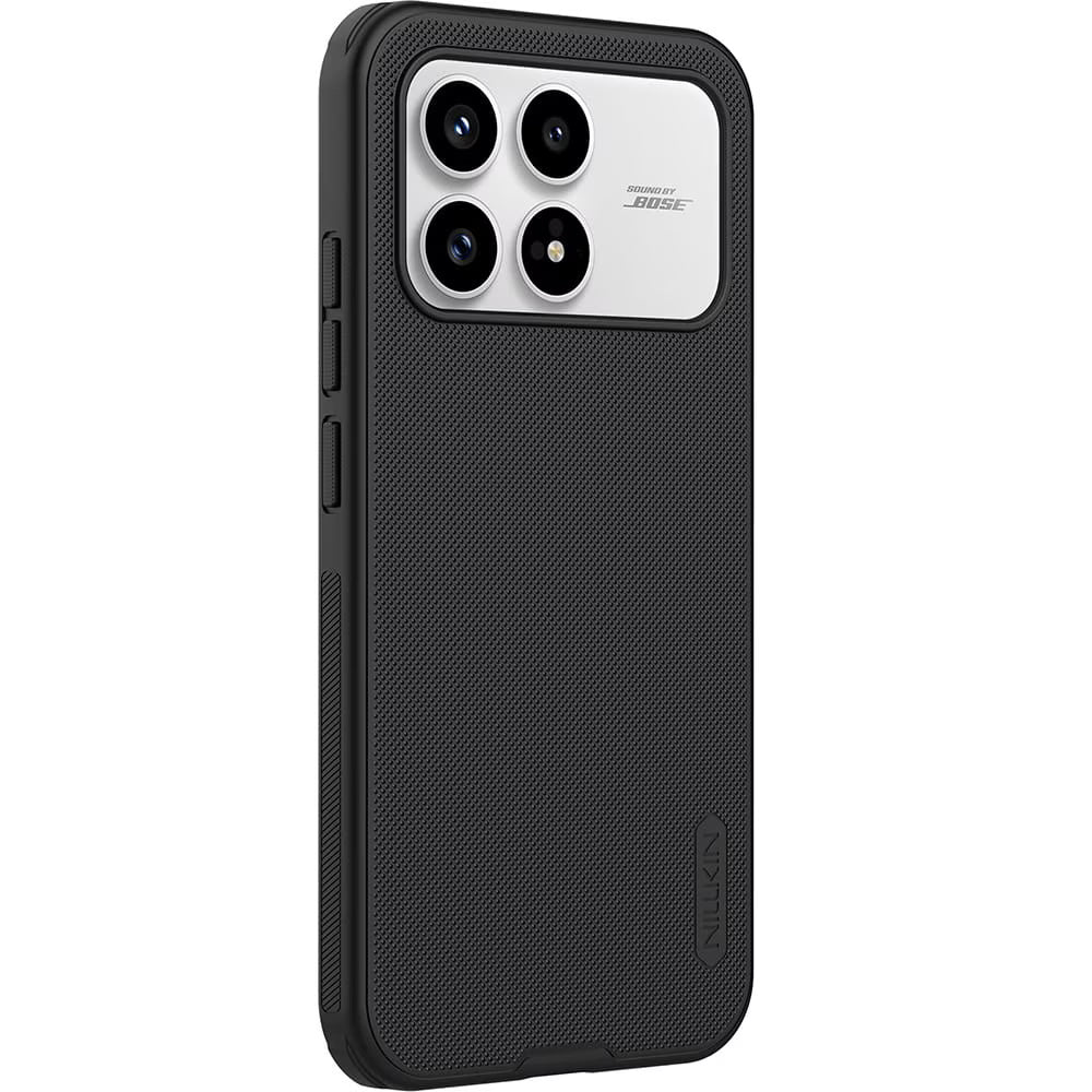 MagSafe tok Xiaomi Poco F8 Pro-hoz, Nillkin, Super Shield Pro, Fekete Szatén