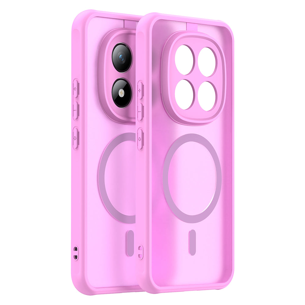 MagSafe tok Xiaomi Poco M8 Pro / Redmi Note 15 Pro+ 5G készülékhez, Techsuit, HaloFrost II, Rózsaszín