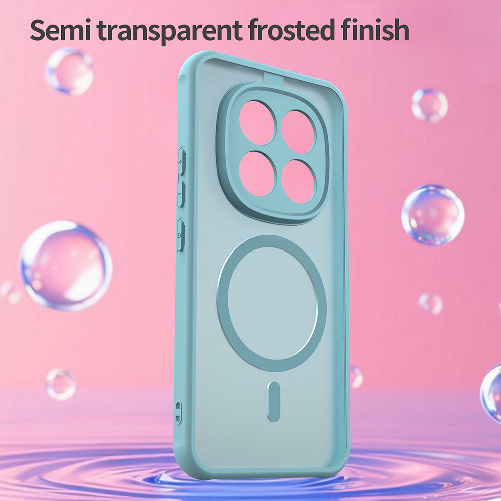 MagSafe tok Xiaomi Poco M8 Pro / Redmi Note 15 Pro+ 5G készülékhez, Techsuit, HaloFrost II, Világoszöld