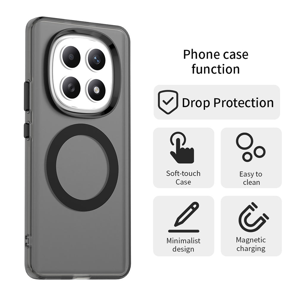 MagSafe tok Xiaomi Poco M8 / Redmi Note 15 5G készülékhez, Techsuit, CandyCase, Fekete