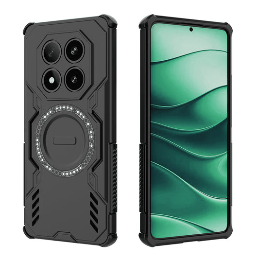 MagSafe tok Xiaomi Poco X7 / Redmi Note 14 Pro 5G-hez, Techsuit, ArmorMag, Fekete
