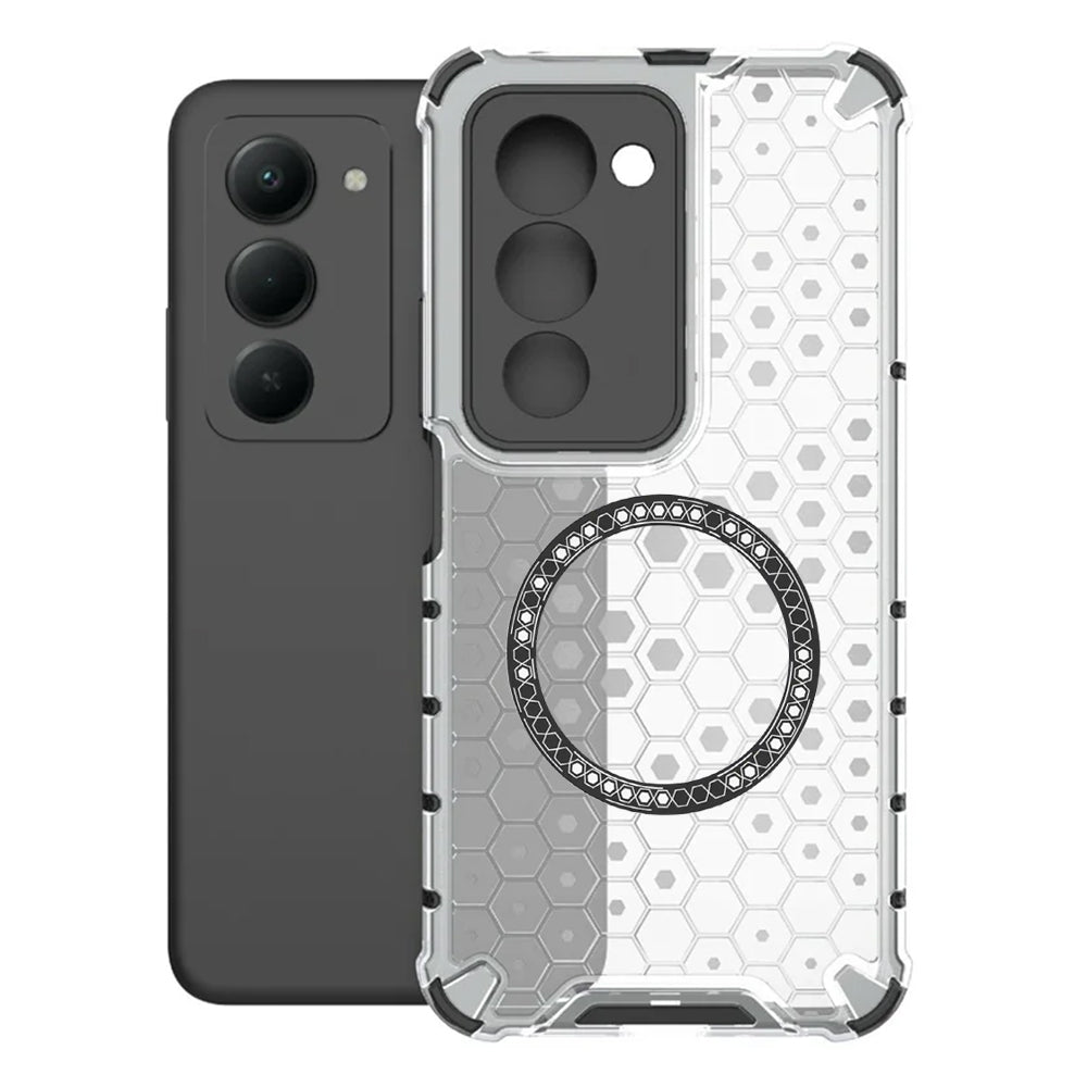 MagSafe tok Xiaomi Redmi 15 5G / 15 4G készülékhez, Techsuit, HoneyComb Shield, Fehér