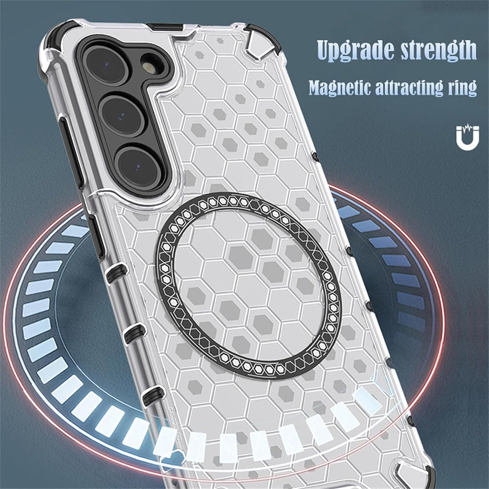 MagSafe tok Xiaomi Redmi 15 5G / 15 4G készülékhez, Techsuit, HoneyComb Shield, Fehér