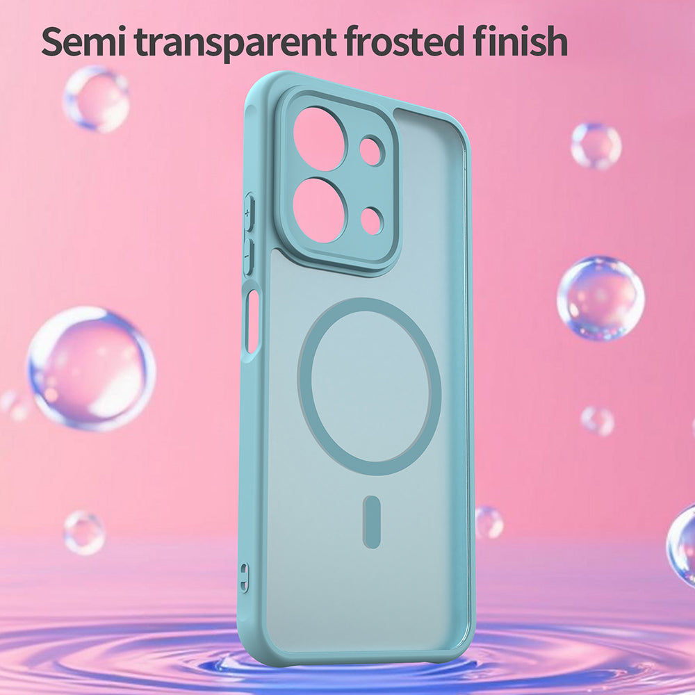MagSafe tok Xiaomi Redmi 15C 5G / 15C 4G készülékhez, Techsuit, HaloFrost II, Világoszöld