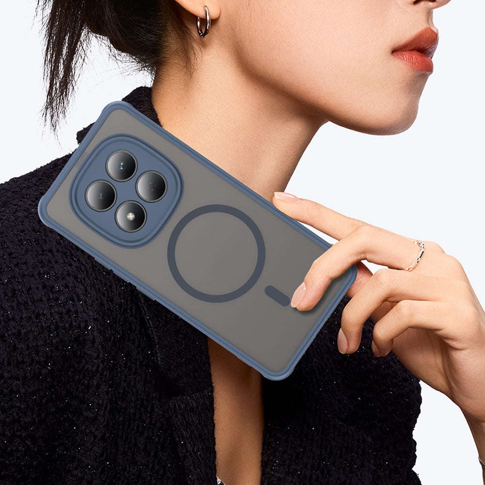 MagSafe tok Xiaomi Redmi Note 15 Pro 4G-hez, Techsuit, HaloFrost II, Tengerészkék