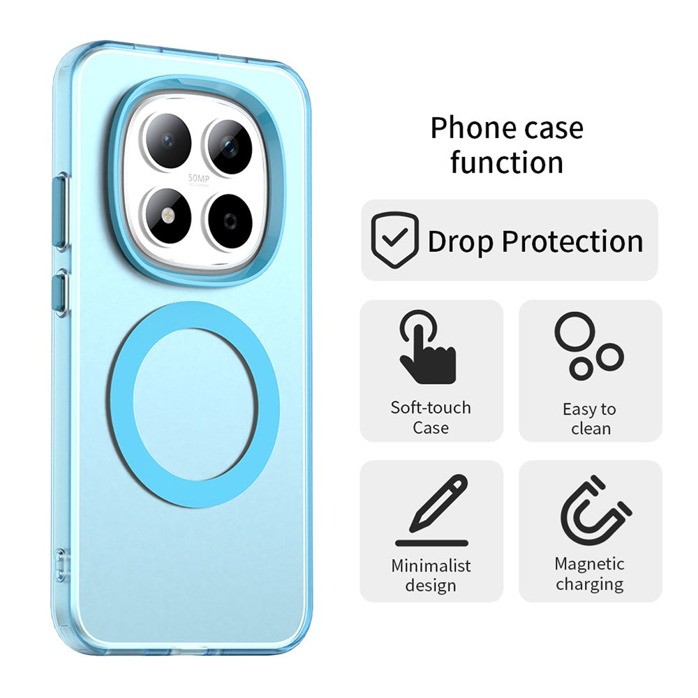 MagSafe Case for Xiaomi Redmi Note 15 Pro 5G, Techsuit, CandyCase, Blue