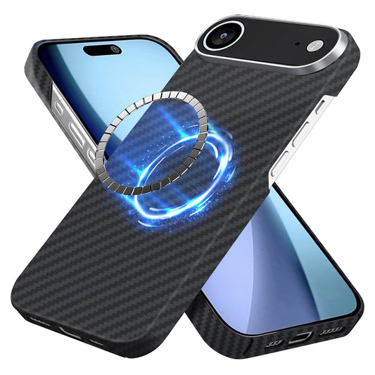 MagSafe tok Apple iPhone 17 Air-hez, Techsuit, Aramid Fiber, Fekete