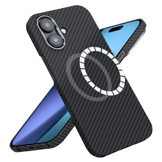 MagSafe tok Apple iPhone 17-hez, Techsuit, Aramid Fiber, Fekete