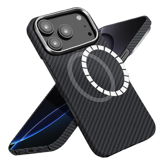 MagSafe tok Apple iPhone 17 Pro Max-hoz, Techsuit, Aramid Fiber, Fekete