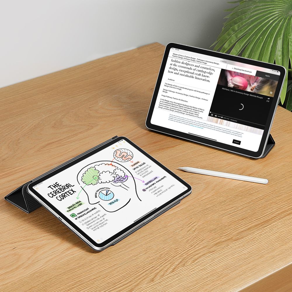 Tok Apple iPad Pro 13 (2024) készülékhez, ESR, Rebound, Fekete