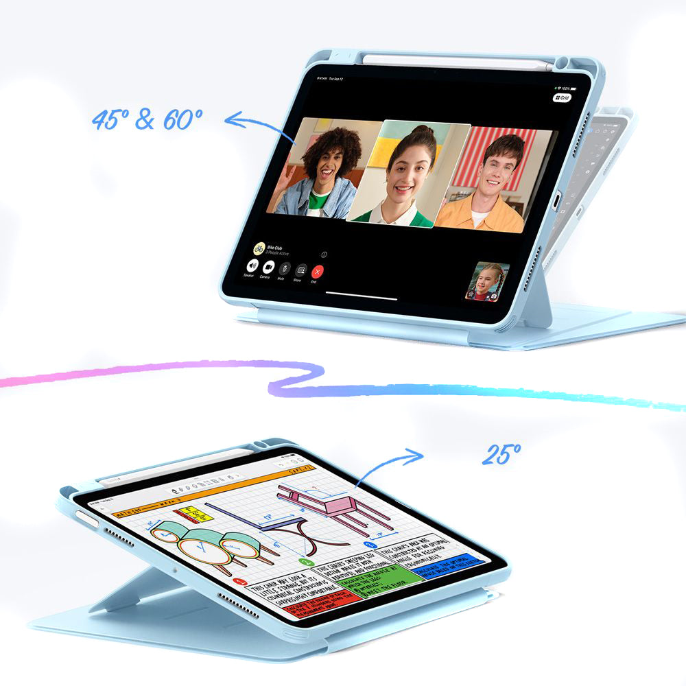 Tok Apple iPad Air 13 (2026) / Air 13 (2025) / Air 13 (2024) számára, ESR, Flip Hybrid, Kék