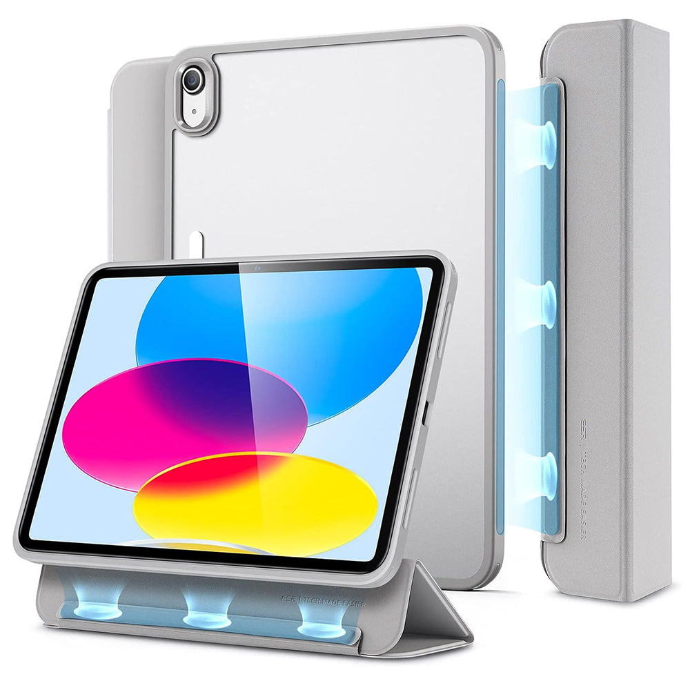 Tok Apple iPad (2025) / (2022) készülékhez, ESR, Ascend Hybrid, Szürke