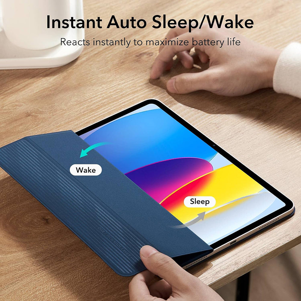 Tok Apple iPad (2025) / (2022) készülékhez, ESR, Rebound, Tengerészkék
