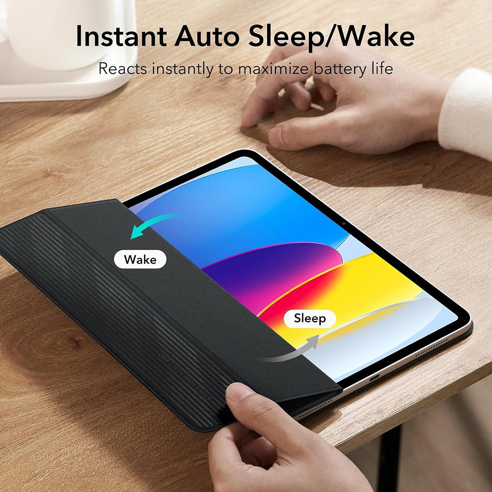 Tok Apple iPad (2025) / (2022) készülékhez, ESR, Rebound, Fekete