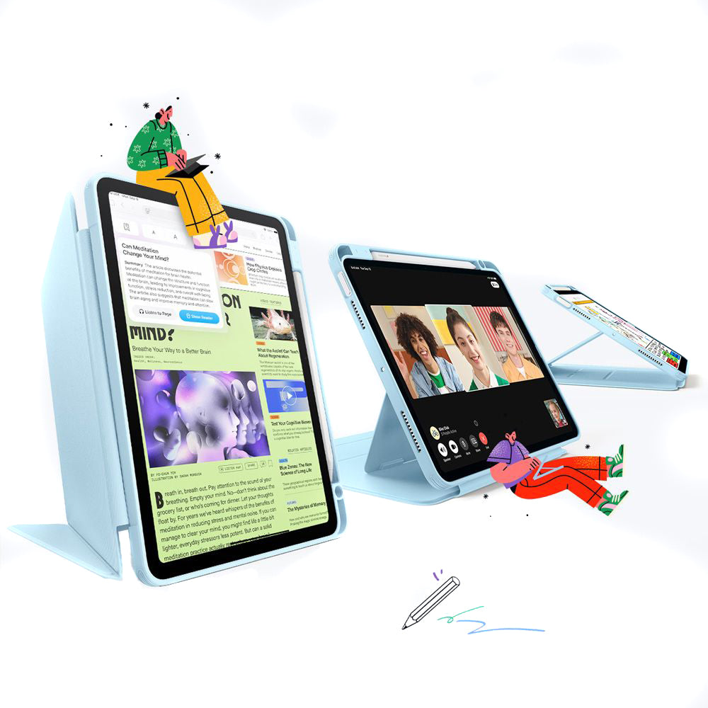 Tok Apple iPad Air 13 (2026) / Air 13 (2025) / Air 13 (2024) számára, ESR, Flip Hybrid, Kék