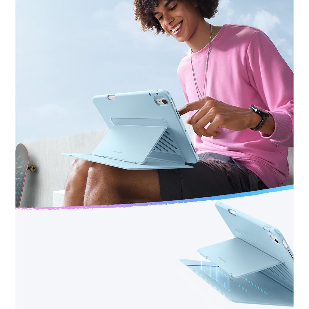 Tok Apple iPad Air 13 (2026) / Air 13 (2025) / Air 13 (2024) számára, ESR, Flip Hybrid, Kék