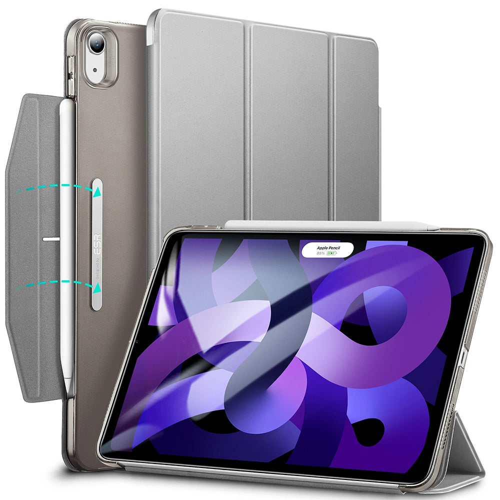 Tok Apple iPad Air 11 (2026) / iPad Air 11 (2025) / Air 11 (2024) / Air (2022) / Air (2020) számára, ESR, Ascend Trifold, Szürke