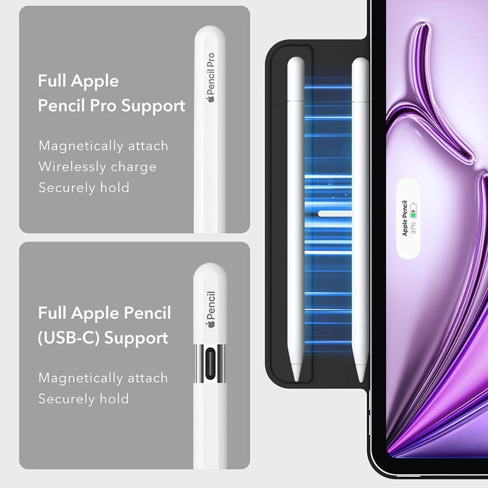 Tok Apple iPad Air 13 (2025) / Air 13 (2024) készülékhez, ESR, Rebound, Fekete