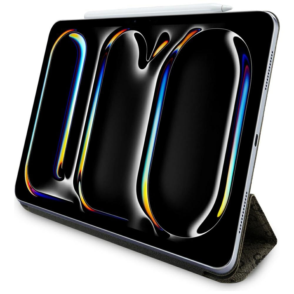 Tok Apple iPad Air 13 (2025) / Air 13 (2024) készülékhez, Guess, 4G Nagy Logó, Barna