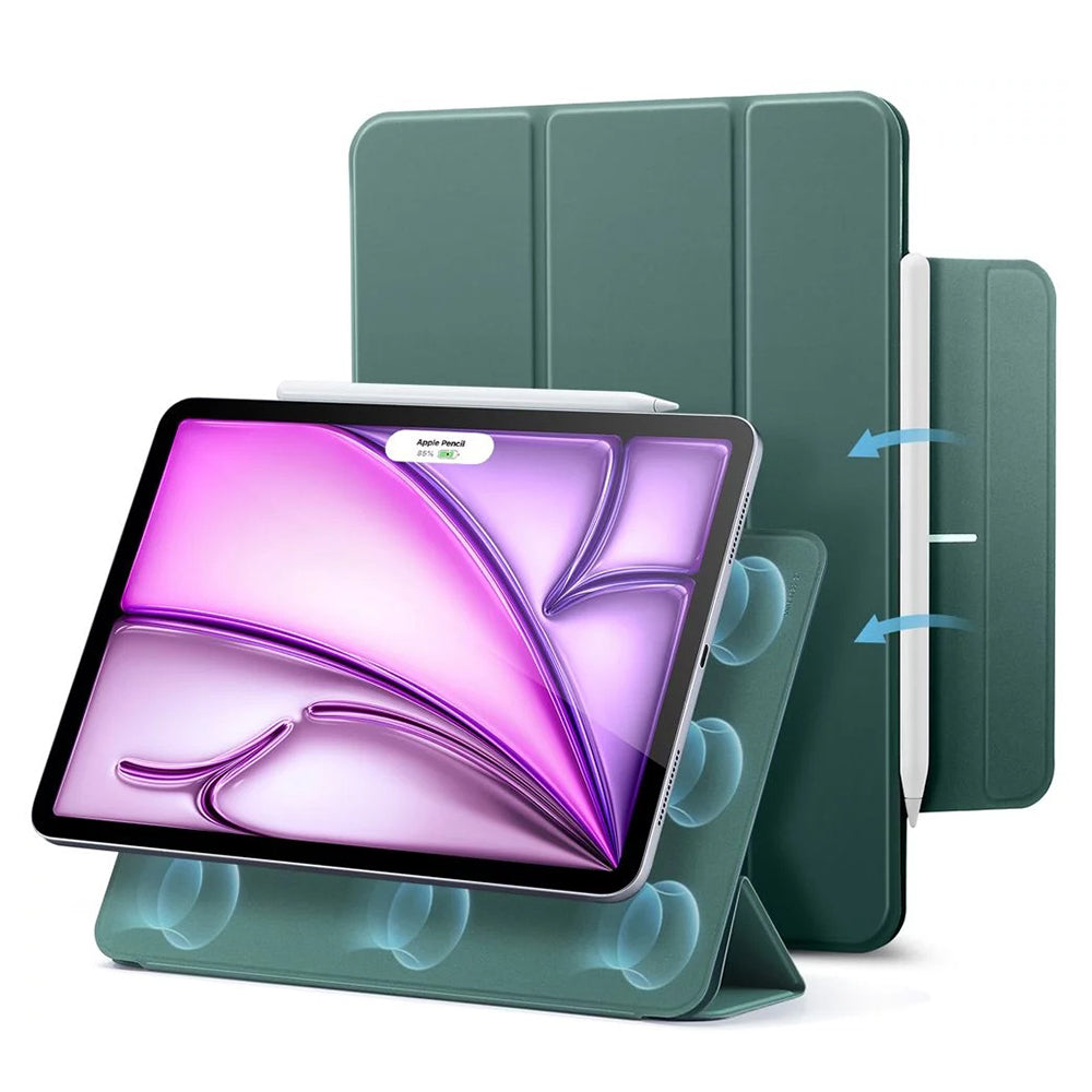 Tok az Apple iPad Air 13 (2026) / Air 13 (2025) / Air 13 (2024) / Pro 12.9 (2022) / Pro 12.9 (2021) készülékekhez, ESR, Rebound, Szatén zöld