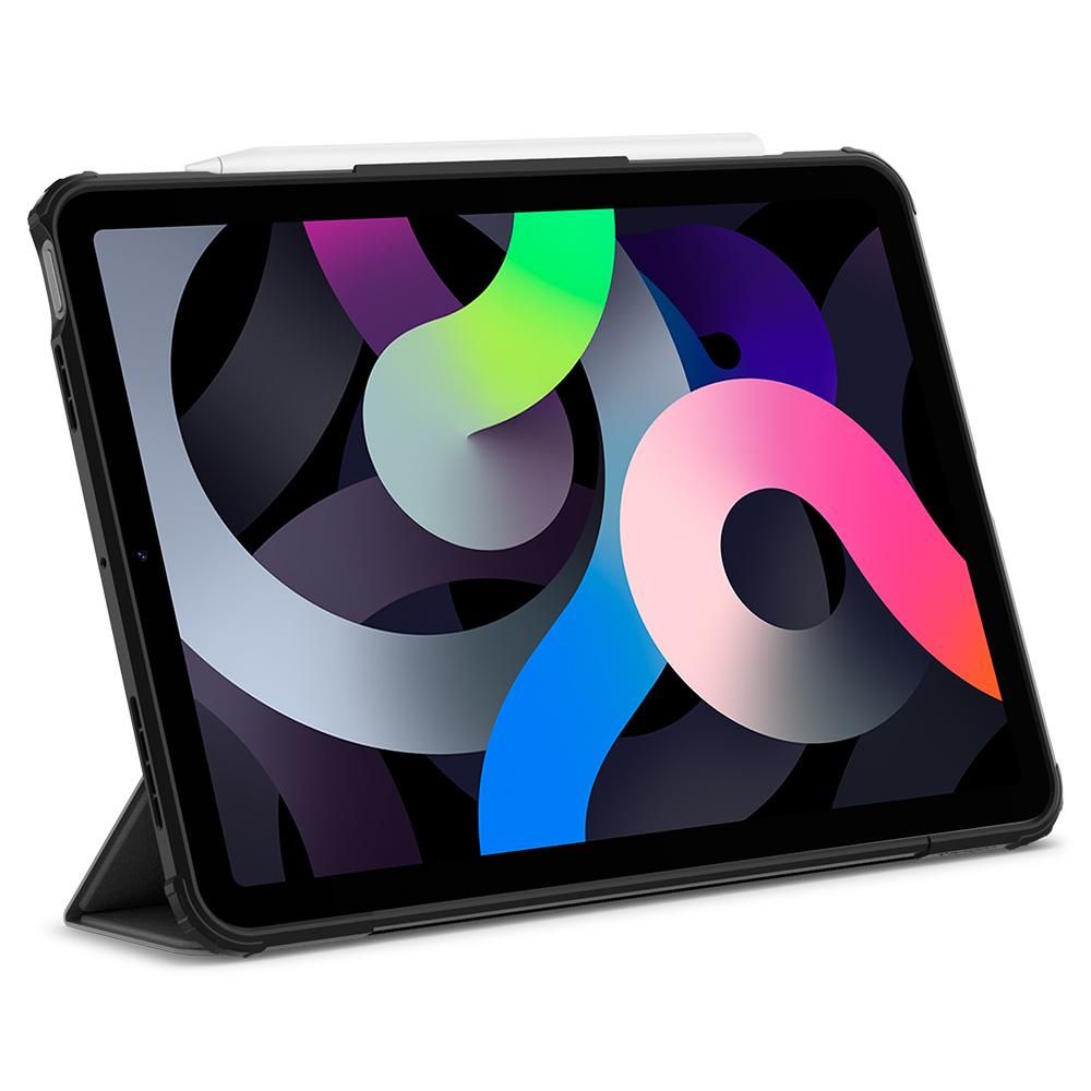 Tok Apple iPad Air (2022) / Air (2020) készülékhez, Spigen, Ultra Hybrid Pro, Fekete