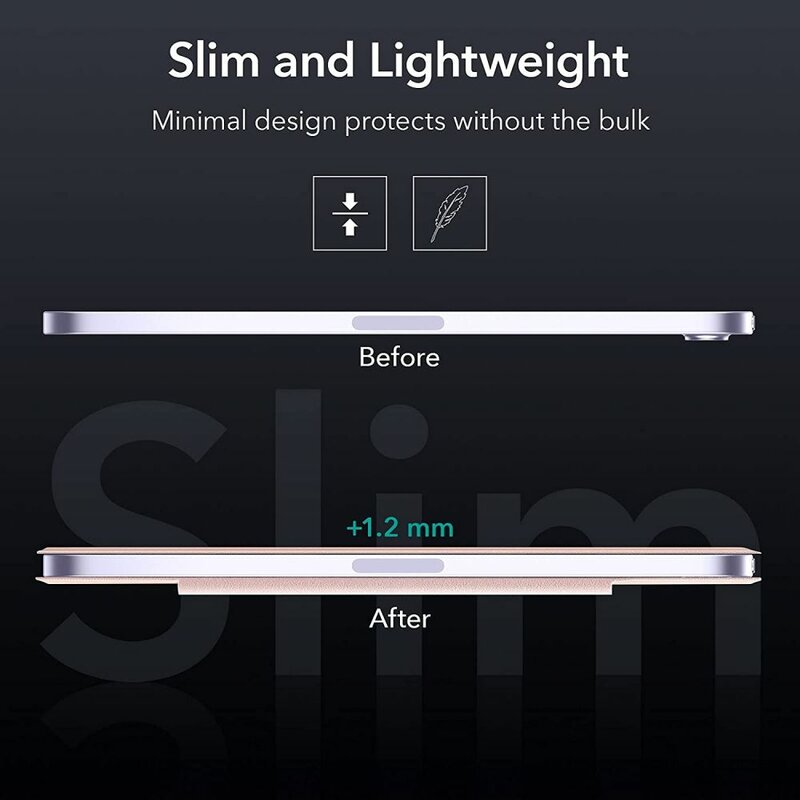 Tok Apple iPad mini (2024) / mini (2021) készülékhez, ESR, Rebound, Aranyrózsaszín
