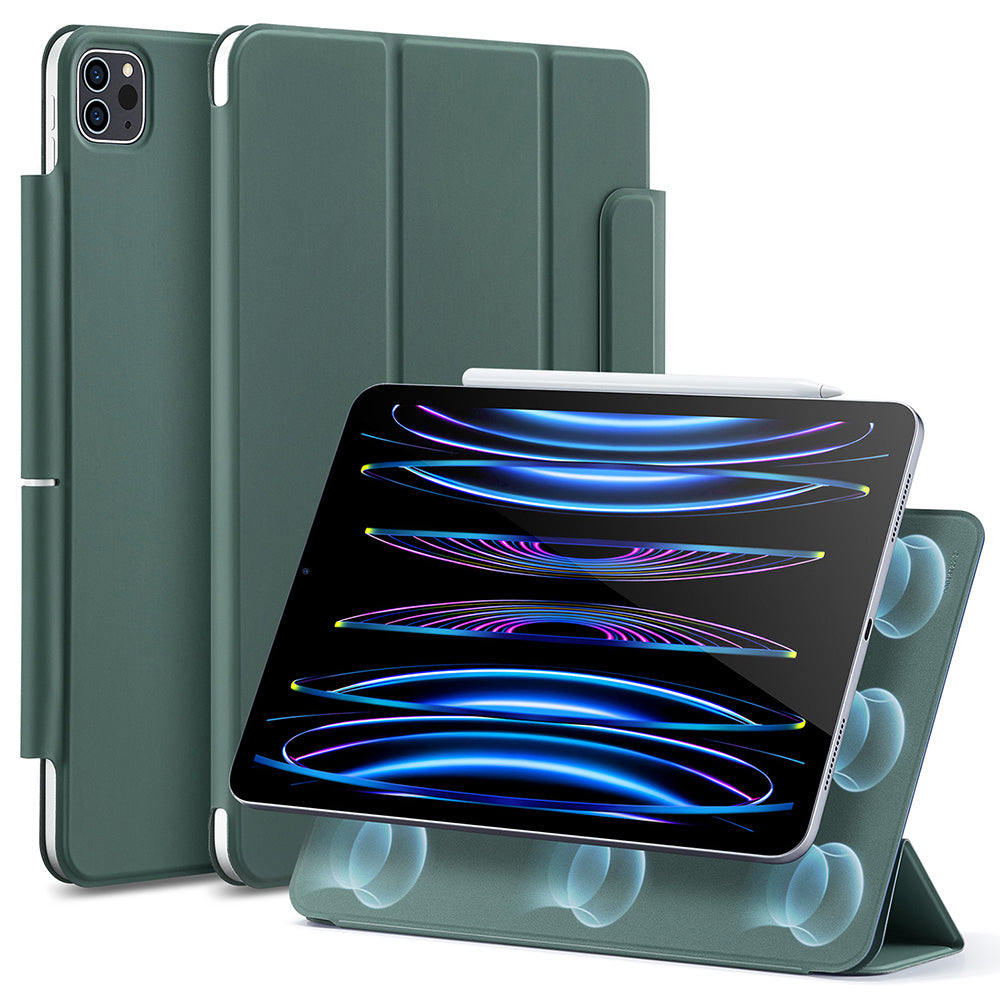 Tok Apple iPad Pro 11 (2022) / Pro 11 (2021) / Pro 11 (2020) / Pro 11 (2018) készülékhez, ESR, Rebound, Szaténzöld
