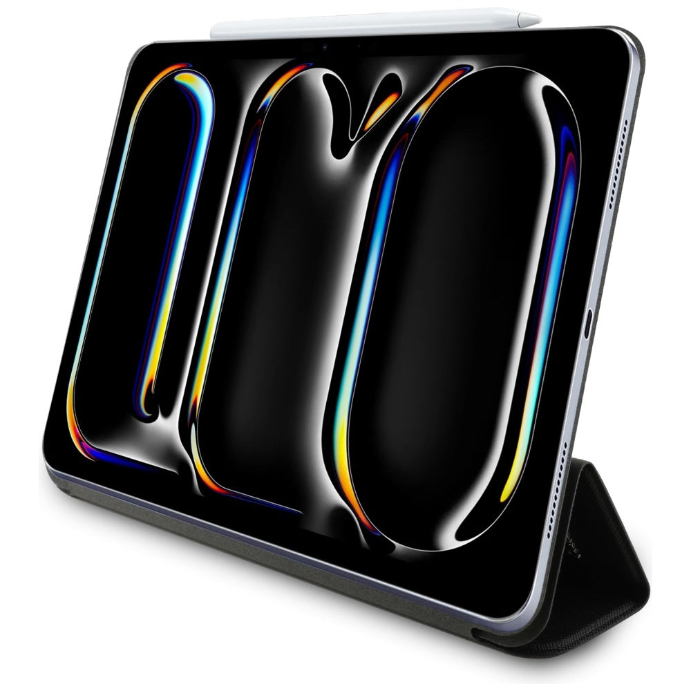 Tok Apple iPad Pro 11 (2024) készülékhez, Karl Lagerfeld, Saffiano Karl & Choupette, Fekete