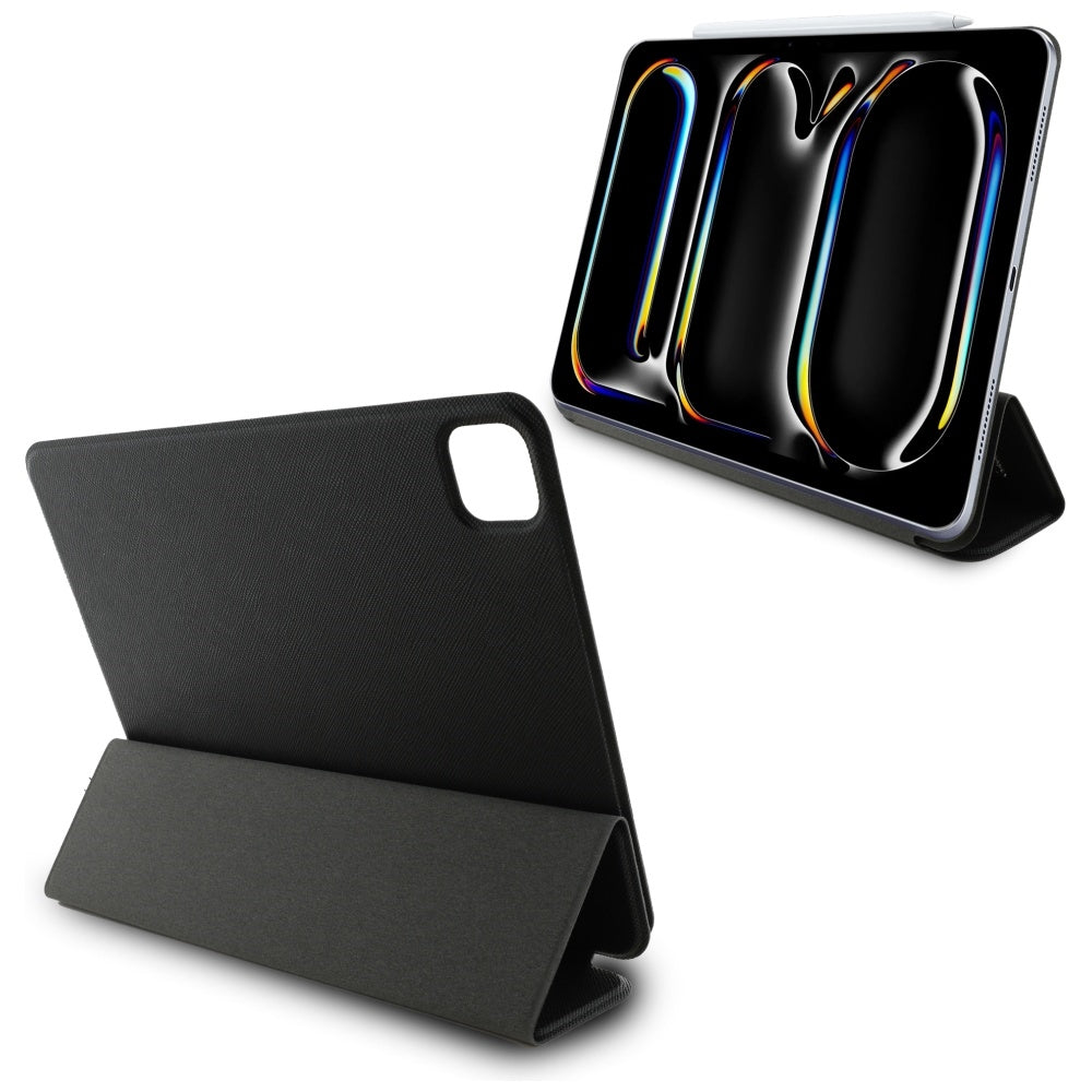 Tok Apple iPad Pro 11 (2024) készülékhez, Karl Lagerfeld, Saffiano Karl & Choupette, Fekete