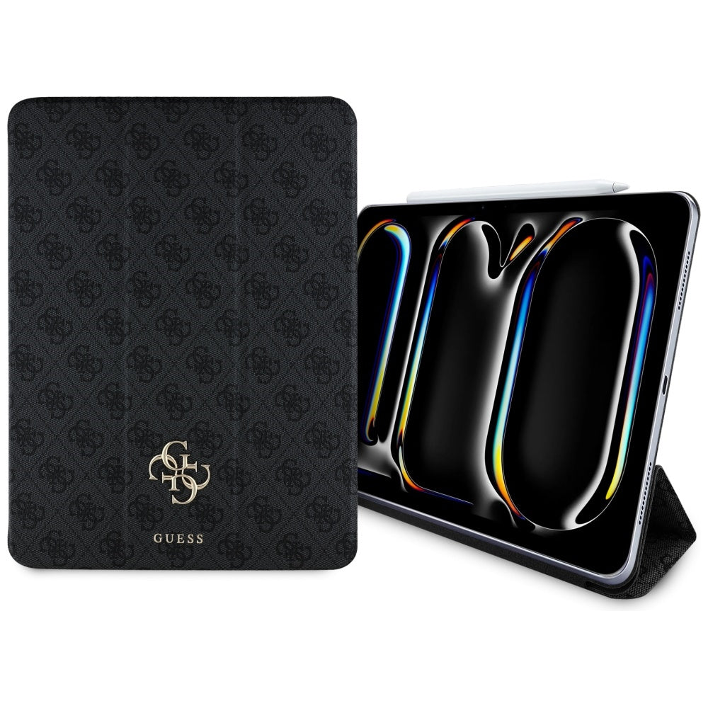Tok a Apple iPad Pro 13-hoz (2024), Guess, 4G Nagy Logó, Fekete
